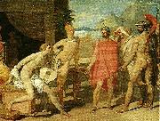 Jean Auguste Dominique Ingres akilles mottager i sitt talt agamenons sandebud Sweden oil painting artist
